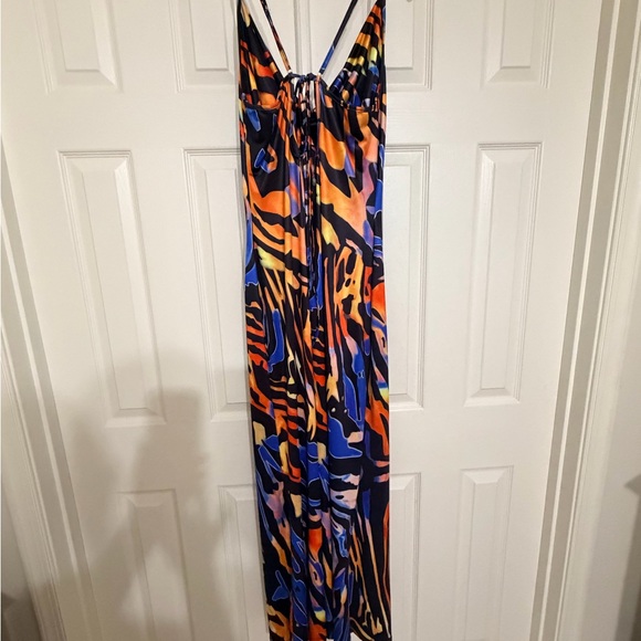 Multicolor Abstract Maxi Dress - Picture 2 of 3